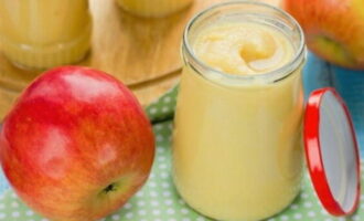Mus jabłkowy „Nezhenka” ze skondensowanym mlekiem na zimę - 5 przepisów w domu z działaniami krok po kroku