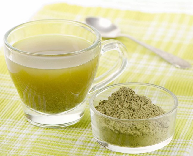 filiżanka ekstraktu z zielonej herbaty